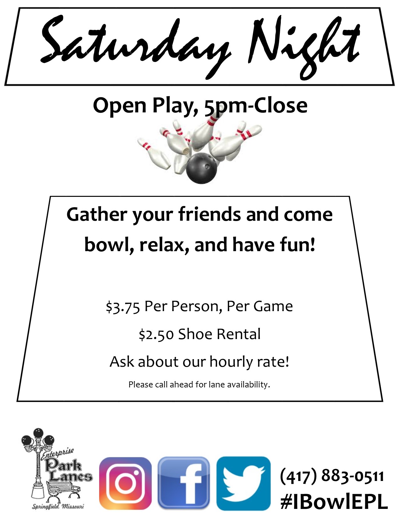 Park lanes coupons